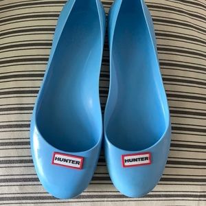 Hunter Rain Flats size 9